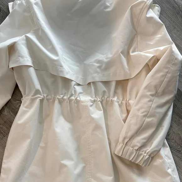 BR STANDARD Cream Hooded Jacket Raincoat sz l - Picture 7 of 8